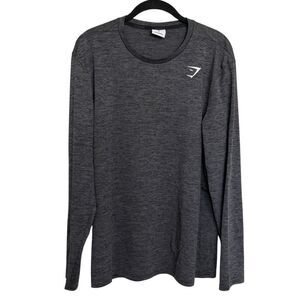 Gymshark Long Sleeve Workout Top Size XL Dark Gray